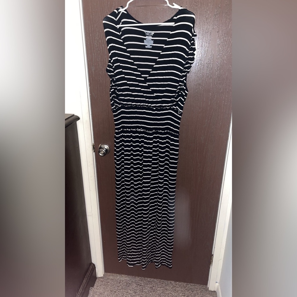 Striped maxi dress